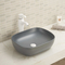 Rectangular Wash Basin Countertop Black Sink Easily Install With Accessories